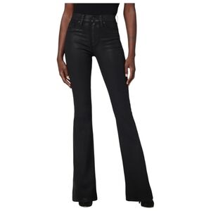 Hudson Barbara High Rise Boot Cut Jeans in Noir Black